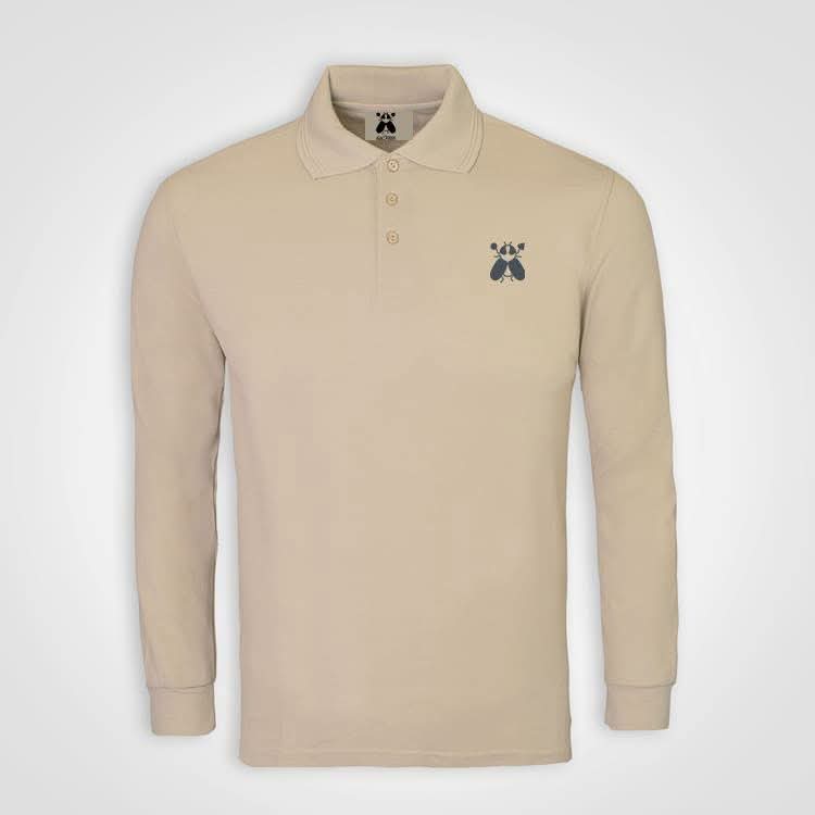 Sacxess Long Sleeve Golf T-Shirt — Stone