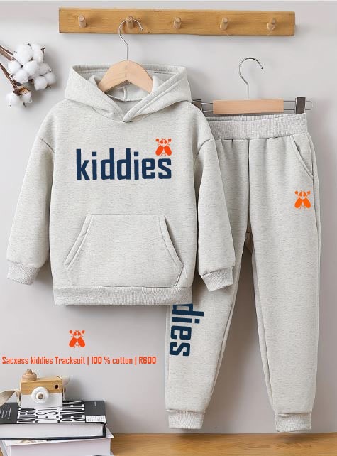 Sacxess Kiddies Tracksuit — Heather Grey