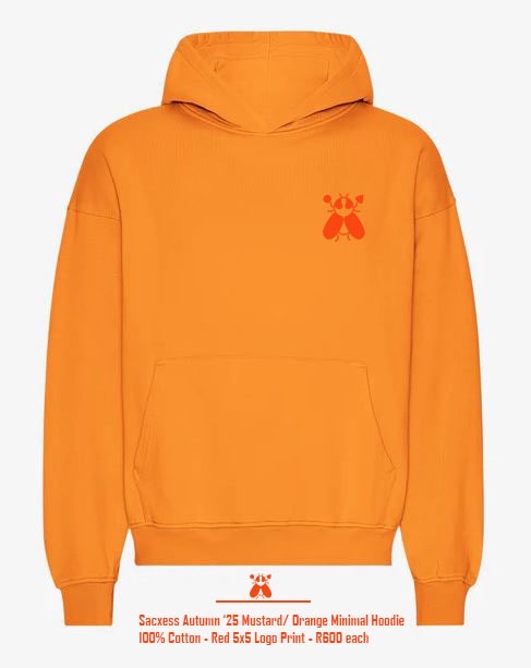 Sacxess Autumn '25 Mustard / Orange Minimal Hoodie