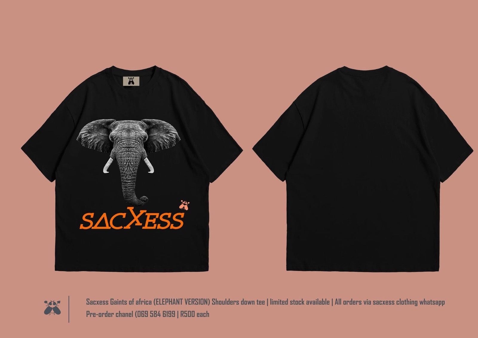 Sacxess Presents Giants of Africa: Elephant Edition Boxy Tee